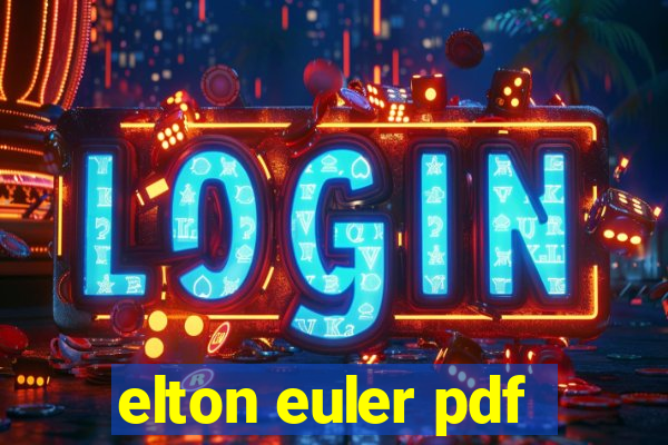 elton euler pdf